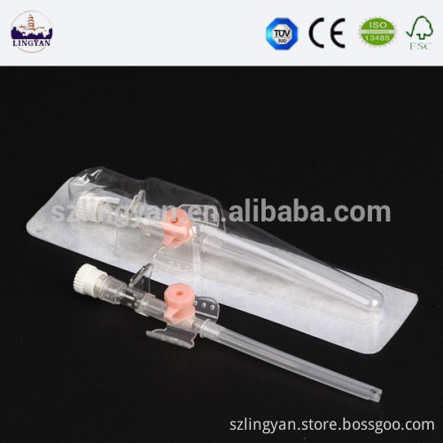 Medical IV Cannula with Wing Injection Port